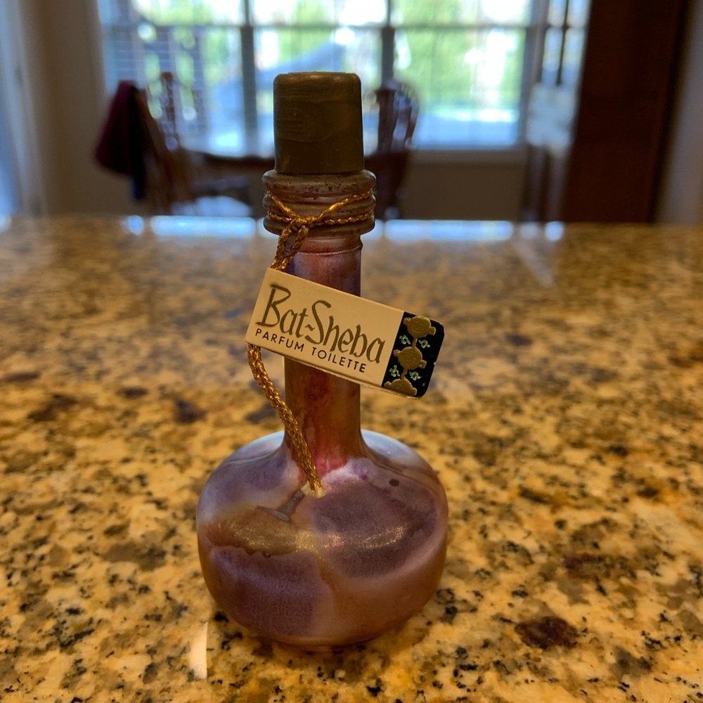 Vintage Judith Muller Bat-Sheba Perfume Fragrance Bottle Israel Art Glass